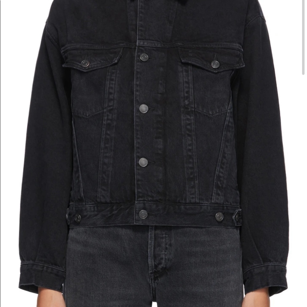 AGOLDE Black Denim Charli Jacket Jean Jacket